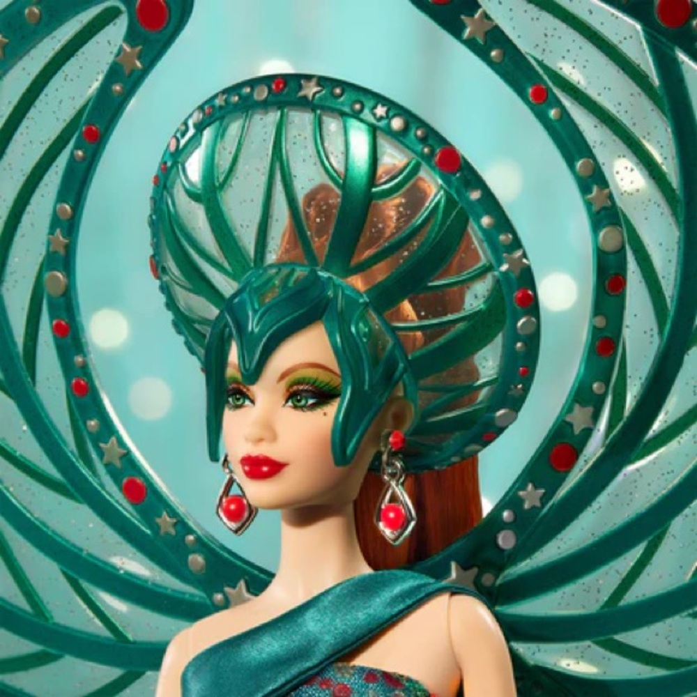 New Bob Mackie Holiday Angel Barbie Doll - Picture 3 of 10